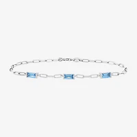 Limited Quantities! Womens Sterling Silver 7.25 Inch Solid Paperclip Chain Bracelet