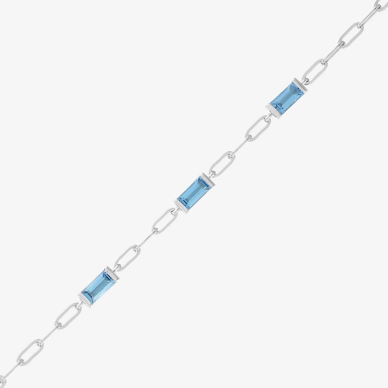 Limited Quantities! Womens Sterling Silver 7.25 Inch Solid Paperclip Chain Bracelet