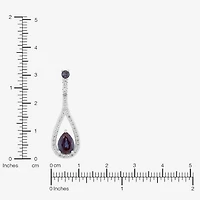 Limited Quantities! Womens Lab Created Blue Alexandrite Sterling Silver 18 Inch Pendant Necklace
