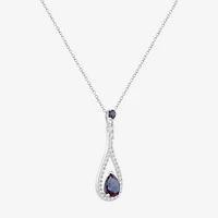 Limited Quantities! Womens Lab Created Blue Alexandrite Sterling Silver 18 Inch Pendant Necklace