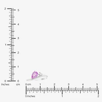 Limited Quantities! Womens Lab Created Pink Sapphire Sterling Silver Cocktail Ring