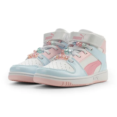 PUMA Rebound Layup Little Kid Girls Basketball Shoes