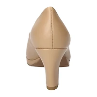 Easy Street Equinox Womens Round Closed Toe Stiletto Heel Pumps