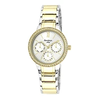 Armitron® Now® Womens Crystal-Accent Two-Tone Bracelet Watch