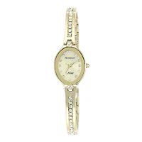 Armitron® Now® Womens Gold-Tone Oval Dial Bracelet Watch