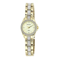 Armitron® Now® Womens Gold-Tone Round Dial Crystal Watch