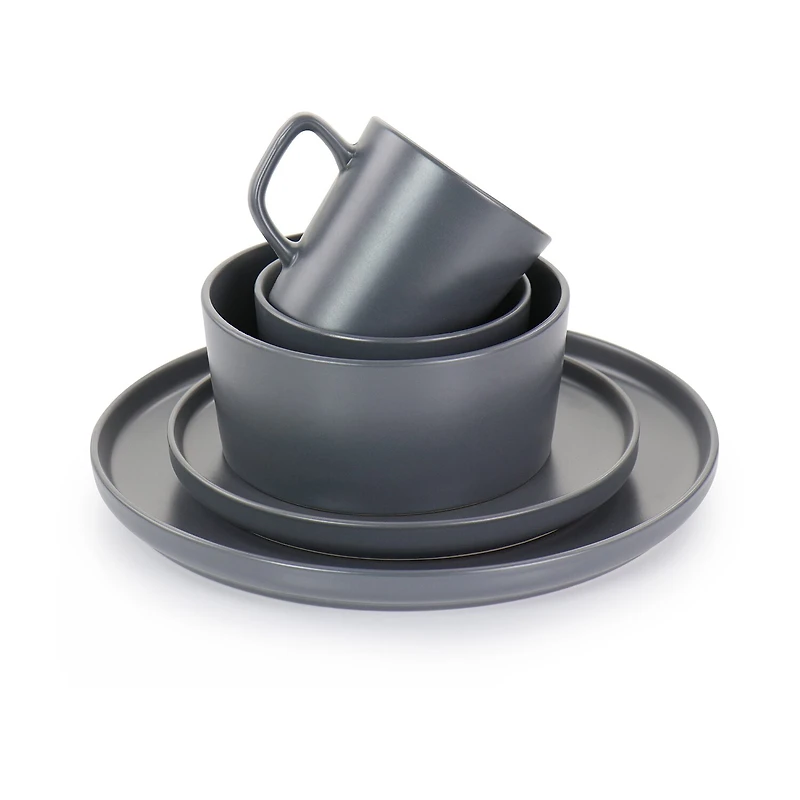 Elama Luxmatte 20-pc. Stoneware Dinnerware Set