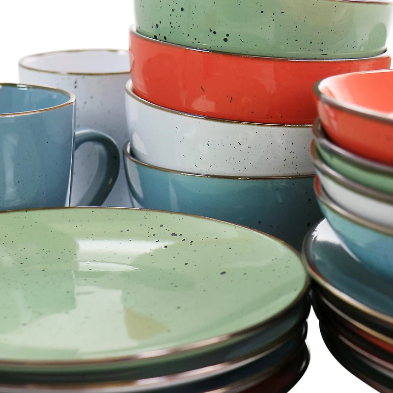 Elama Evelyn 20-pc. Stoneware Dinnerware Set