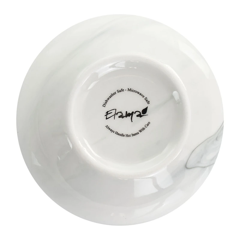 Elama Fine Marble 16-pc. Stoneware Dinnerware Set