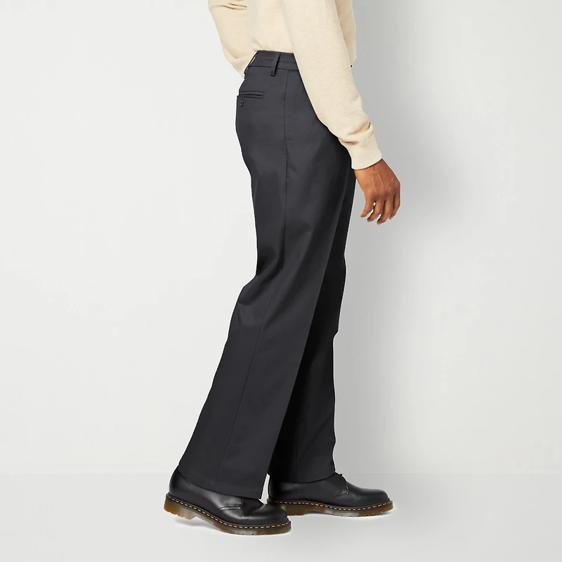 Dockers Signature Iron Free With Stain Defender Mens Comfort Waistband Relaxed Fit Pleated Pant