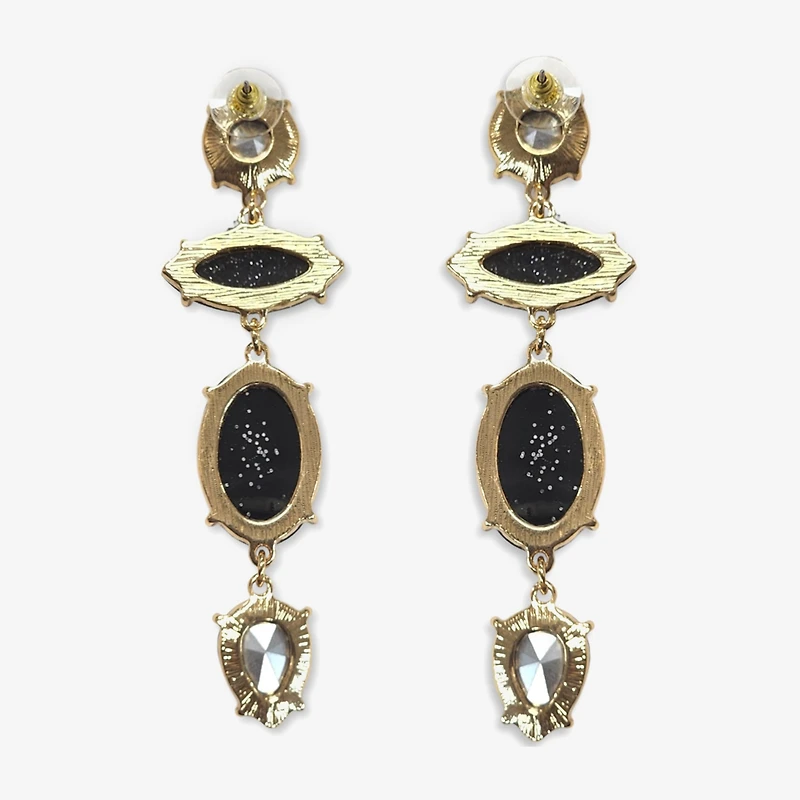 Bijoux Bar Stone Linear Womens Drop Earrings