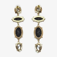 Bijoux Bar Stone Linear Womens Drop Earrings