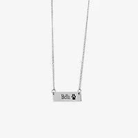Womens Sterling Silver 18 Inch Name Necklace