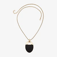 Worthington Gold Tone Womens 34 Inch Pendant Necklace