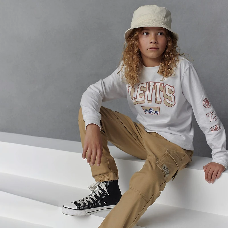 Levi's® Big Kid Boys Adjustable Waist Drawstring Cuffed Cargo Pant