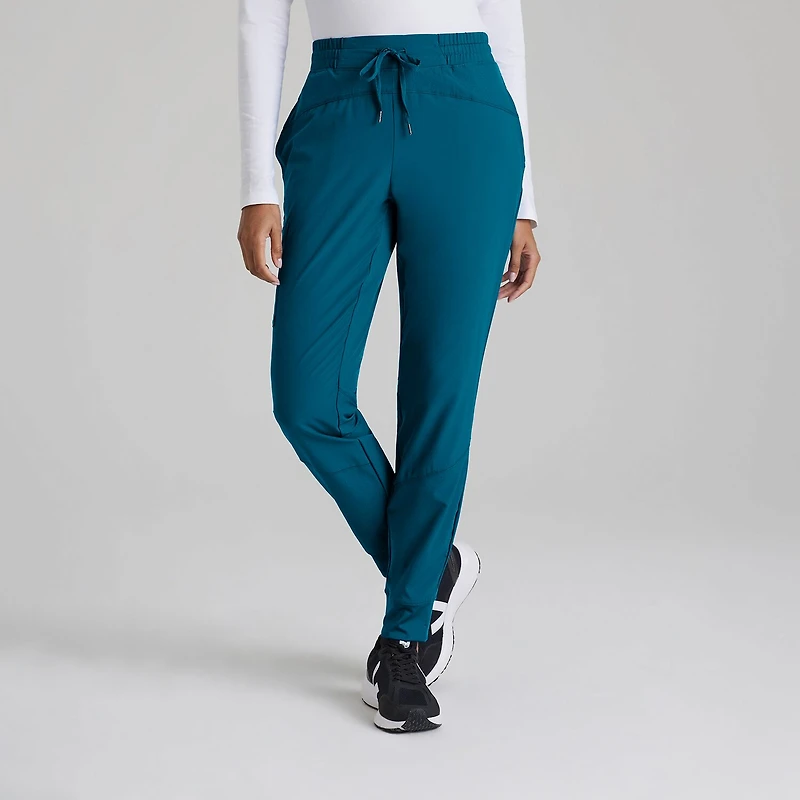 Barco One Bop513 Boost 3-Pocket Mid-Rise Jogger Womens Plus Tall Scrub Pant
