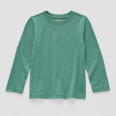 Okie Dokie Toddler & Little Boys Crew Neck Long Sleeve T-Shirt