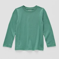 Okie Dokie Toddler & Little Boys Crew Neck Long Sleeve T-Shirt