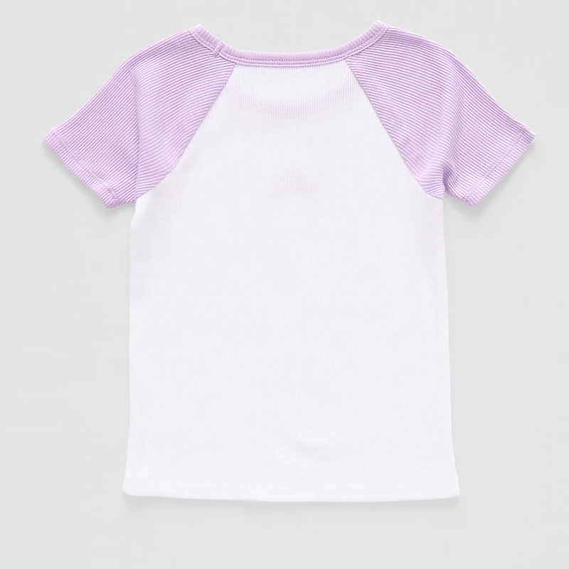 Okie Dokie Toddler & Little Girls Crew Neck Short Sleeve Regular Fit Graphic T-Shirt