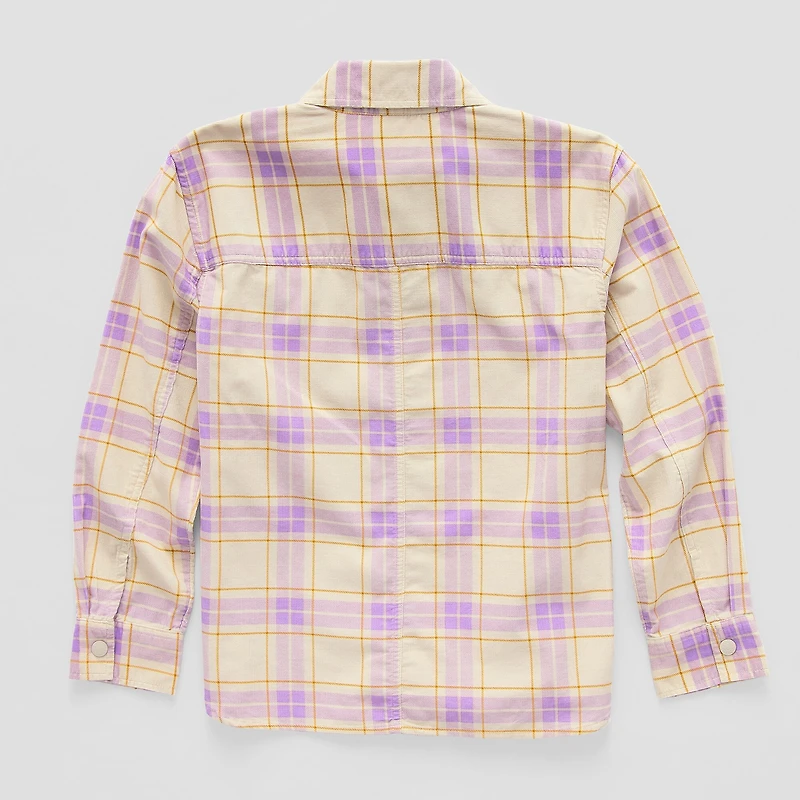 Thereabouts Little & Big Kid Girls Ultra Lightweight Shirt Jacket