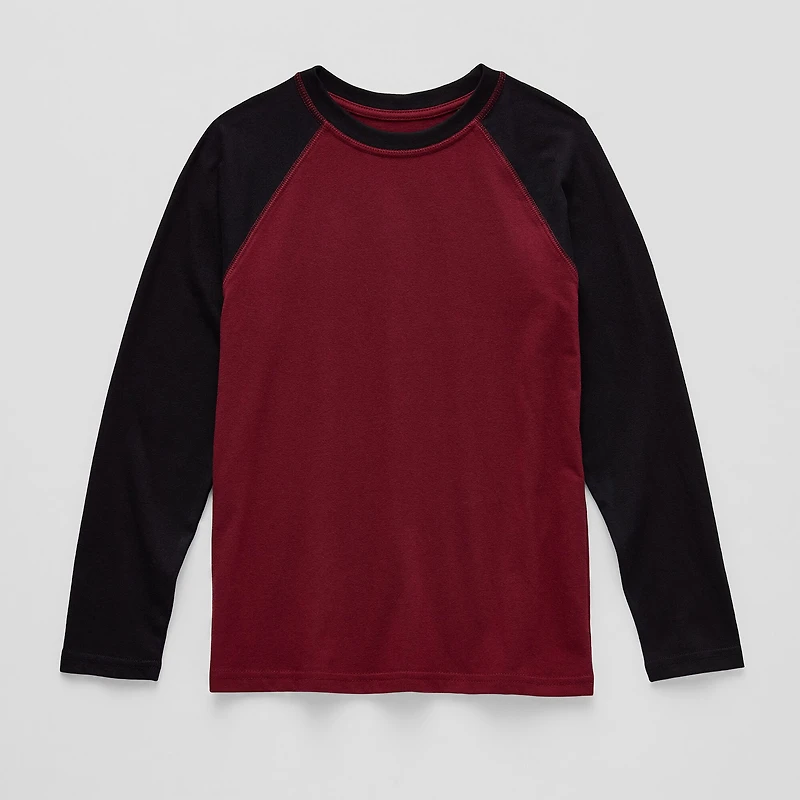 Thereabouts Little & Big Kid Boys Crew Neck Long Sleeve T-Shirt