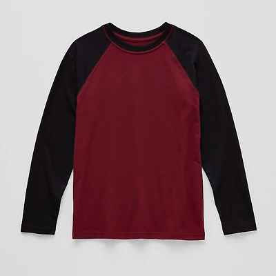 Thereabouts Little & Big Kid Boys Crew Neck Long Sleeve T-Shirt