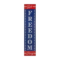 Northlight Let Freedom Ring Porch Sign
