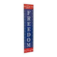 Northlight Let Freedom Ring Porch Sign