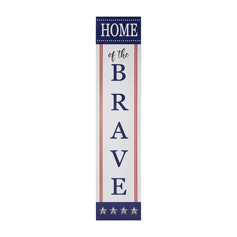 Northlight Home Of The Brave Porch Sign