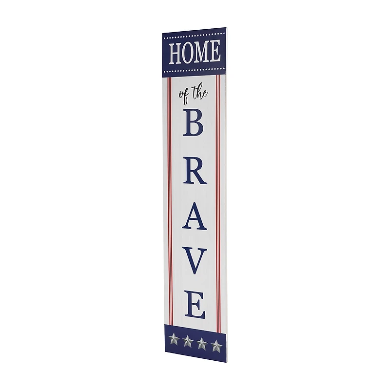 Northlight Home Of The Brave Porch Sign