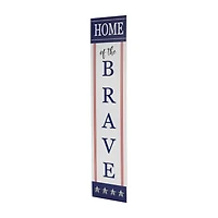 Northlight Home Of The Brave Porch Sign