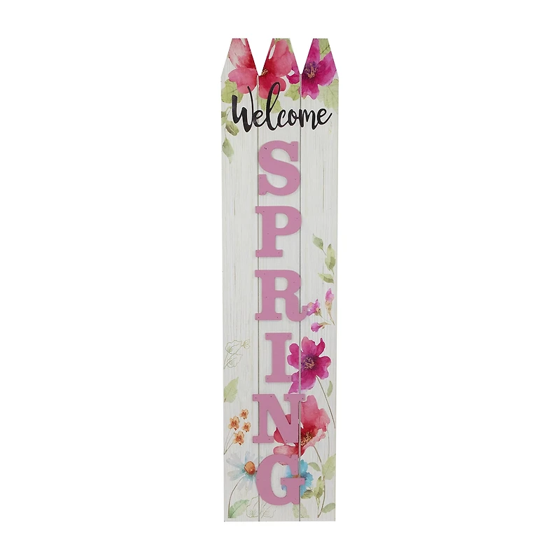Northlight 40 In Welcome Floral Porch Sign