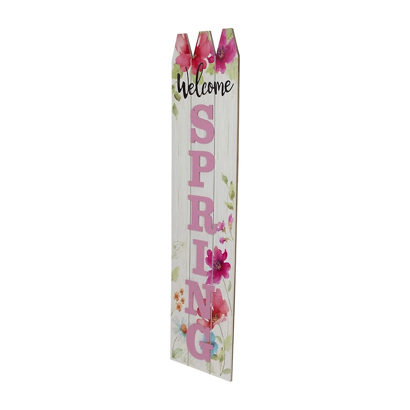 Northlight 40 In Welcome Floral Porch Sign