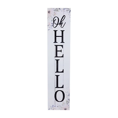 Northlight Floral Oh Hello Porch Sign