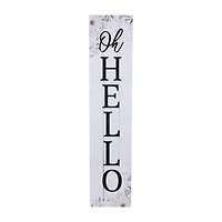 Northlight Floral Oh Hello Porch Sign