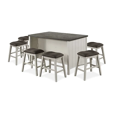 Furniture of America™ Lunardi 7-pc. Counter Height Rectangular Dining Set