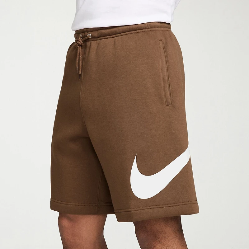 Nike Fleece Mens 11" Mid Rise Big and Tall Workout Shorts