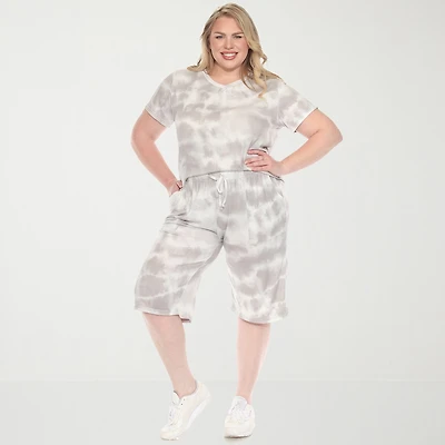 White Mark 2-pc. Short Set-Plus