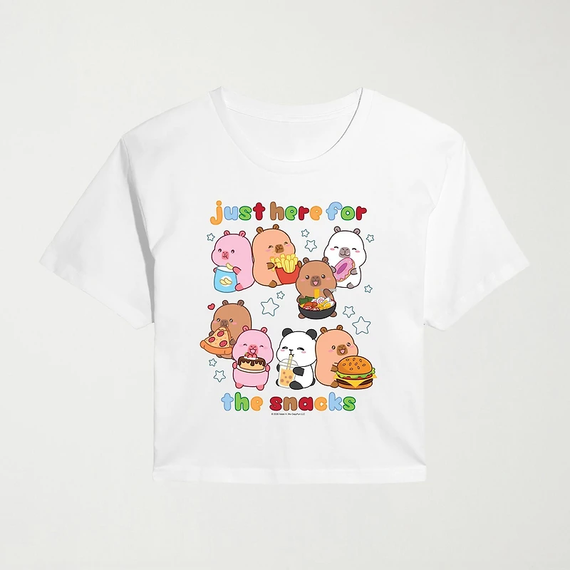 Womens Juniors Crew Neck Short Sleeve Regular Fit Graphic T-Shirt