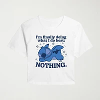 Womens Juniors Crew Neck Short Sleeve Regular Fit Graphic T-Shirt