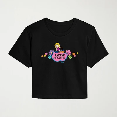 Womens Juniors Crew Neck Short Sleeve Regular Fit Graphic T-Shirt