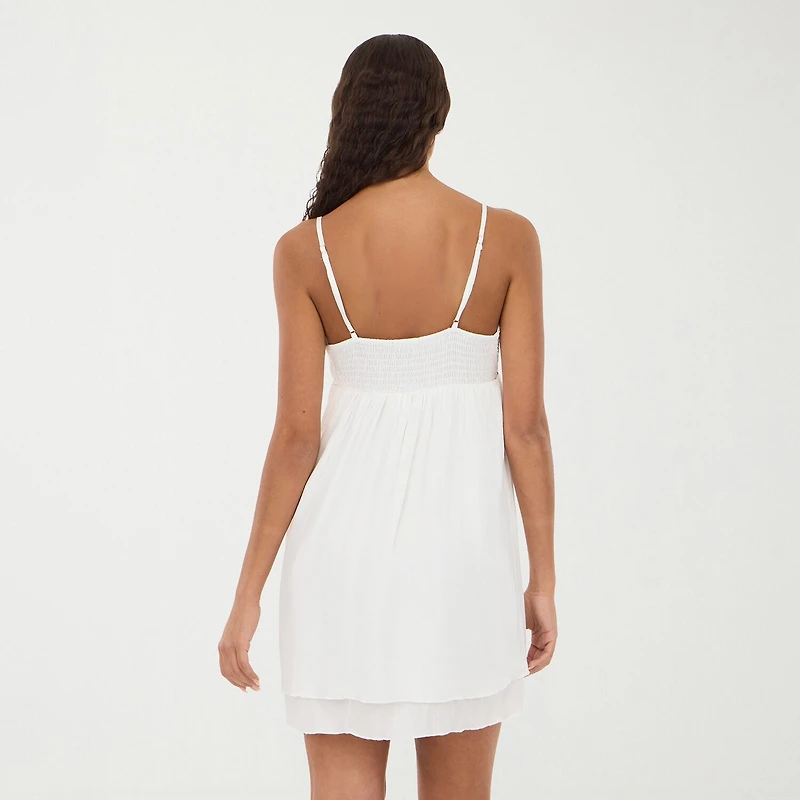 Forever 21 Womens Juniors V Neck Sleeveless Babydoll Dress