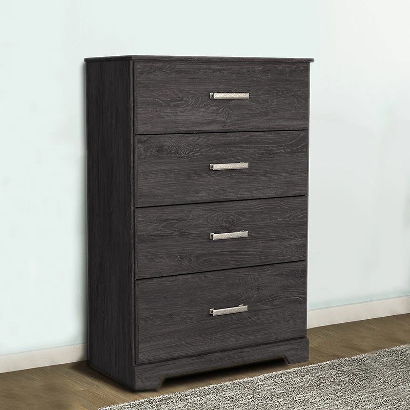 Signature Design by Ashley Belachime 4-Drawer Chest of Drawers in Charcoal