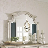Signature Design by Ashley Realyn 44" Bedroom Dresser Mirror in Chipped White