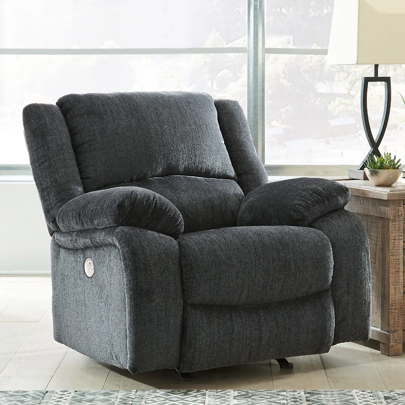 Signature Design by Ashley® Dryden Power Reclining Pad-Arm Recliner