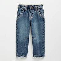 Okie Dokie Toddler & Little Boys Adjustable Waist Barrel Leg Jean