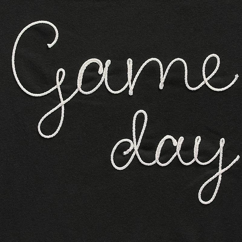 Game Day Fleece Womens Juniors Crew Neck Long Sleeve Sweatshirt