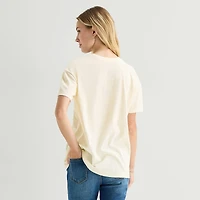 Pixar Boyfriend Womens Juniors Crew Neck Short Sleeve Loose Fit Graphic T-Shirt