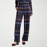 Liz Claiborne Womens Tall Wide Leg Mid Rise Pull-On Pant