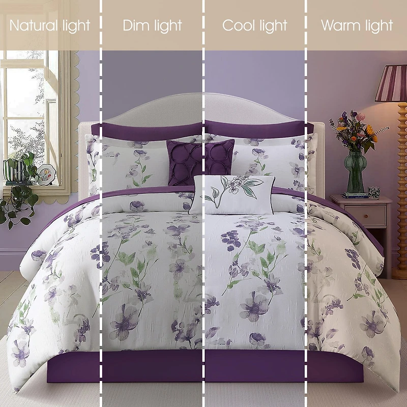 Stratford Park Kendra Floral 10-pc. Easy Care Comforter Set